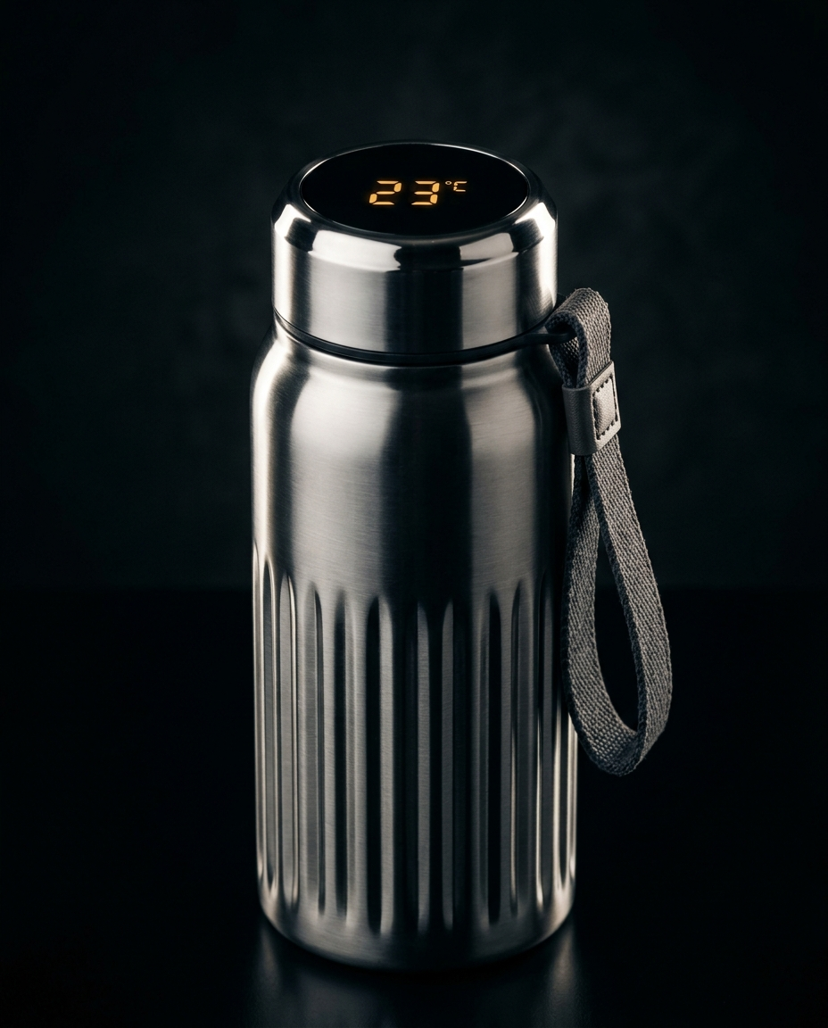 HeatVault Smart Thermal Bottle — LED Temperature Display, 450ml