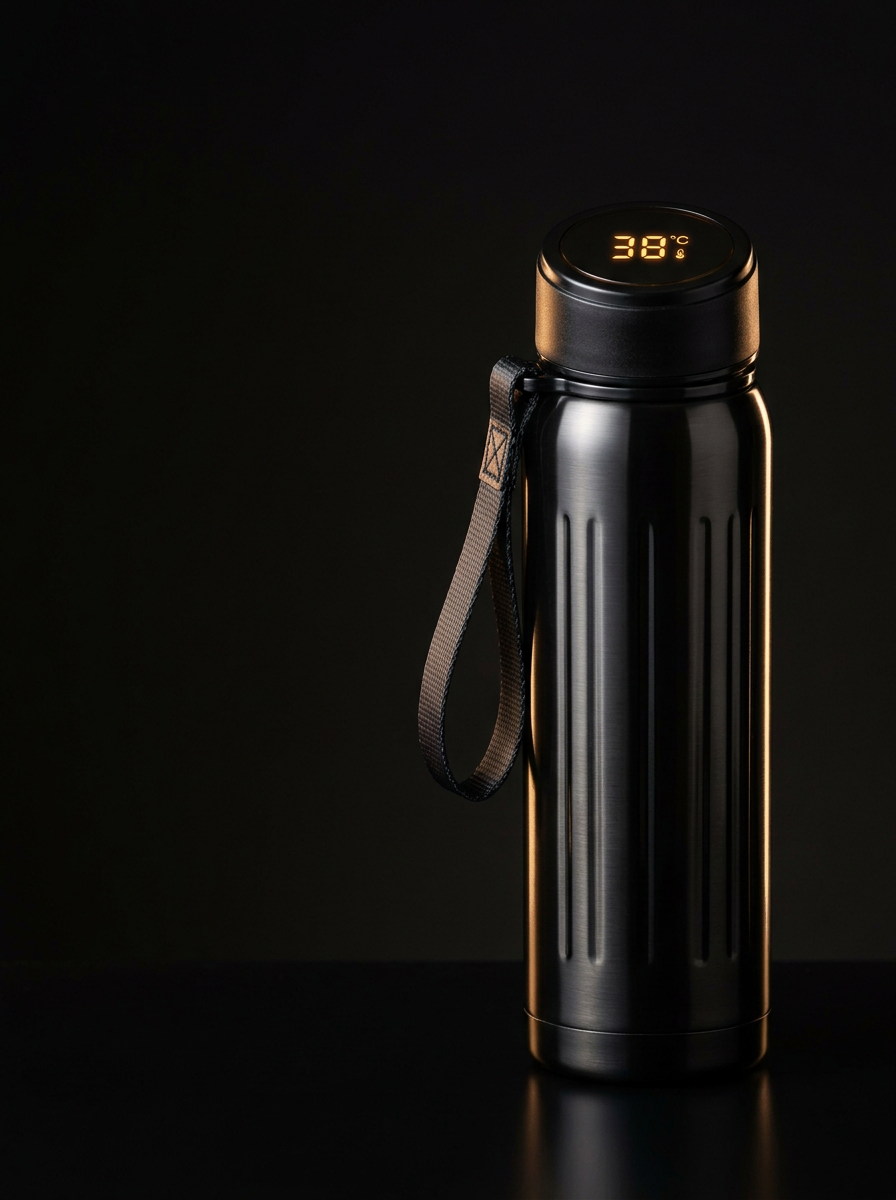 HeatVault Smart Thermal Bottle — LED Temperature Display, 450ml